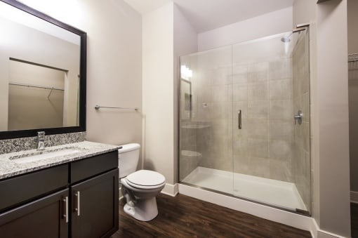 Designer Bathroom Suites at The Lincoln Apartments, Raleigh