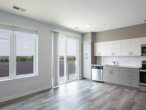 Living room at Helix Apartments in Summit Pointe Chesapeake VA