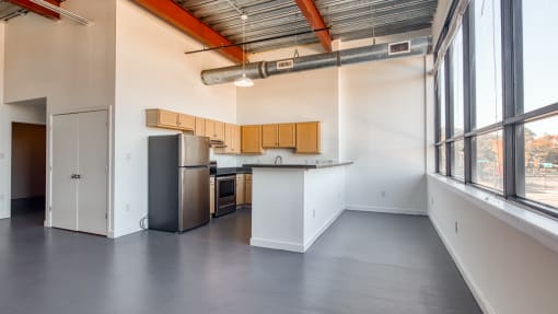 Living Area in Unit 354 at The Hudson in Virginia, 23224