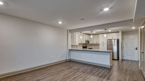 Living area  unfurnished at The View at Blue Ridge Commons Apartments, Roanoke, Virginia