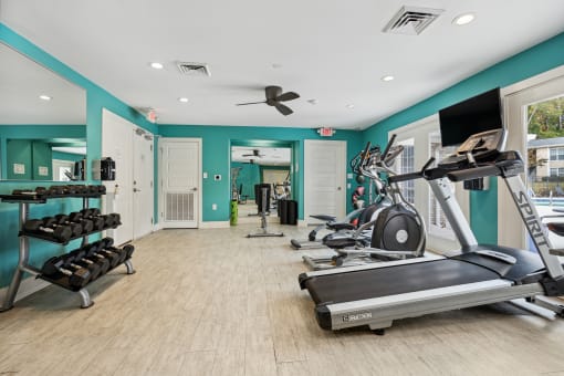 Equipped Gym at Montecito West in NC 27609