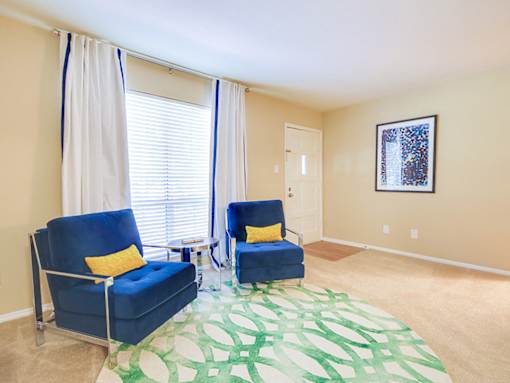Carpeted Living Room at Montecito, Raleigh, 27609