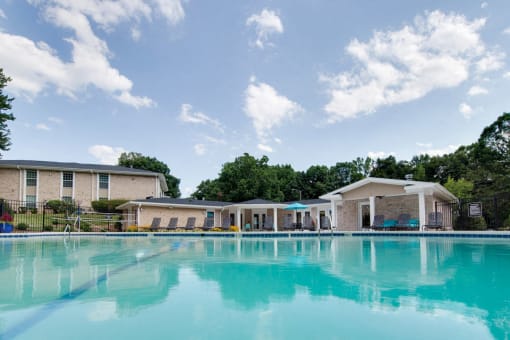 Swimming Pool Area at Montecito West in NC 27609
