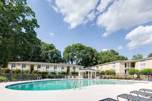 Pool Area at Montecito West in Raleigh, NC 27609