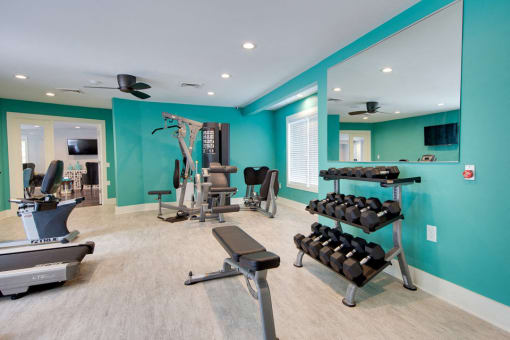 Gym at Montecito West in Raleigh, North Carolina