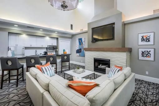 Clubhouse at Bridges at Chapel Hill Apartments in Carrboro NC