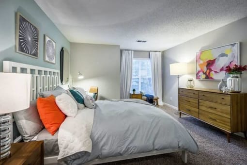 Bedroom  at Bridges at Chapel Hill Apartments in Carrboro NC