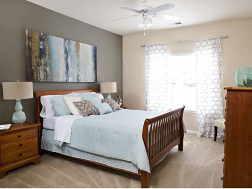 Bedroom at Northridge Crossing Apartments in Raleigh