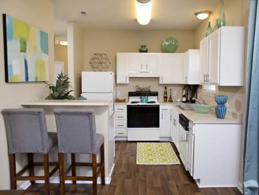Kitchen at Northridge Crossing Apartments in Raleigh NC