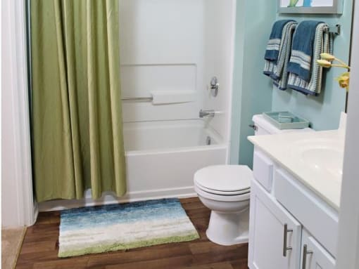 Bath at Northridge Crossing Apartments in Raleigh