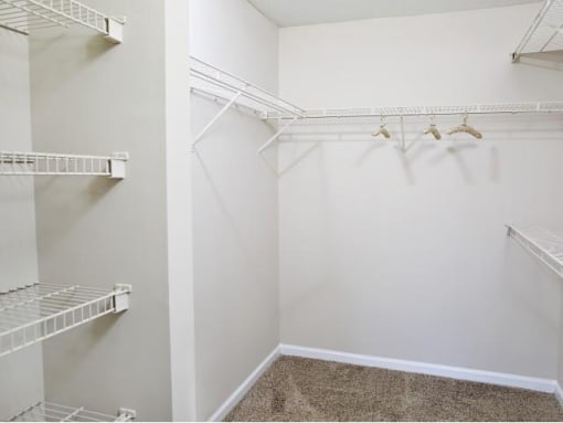 Closet at Northridge Crossing Apartments in Raleigh