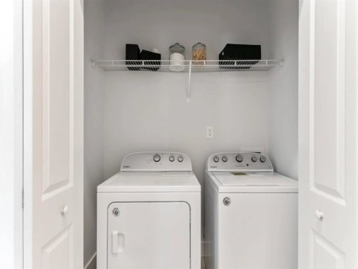 Laundry closet at Bay Pointe at Summerville, Summerville, 29483