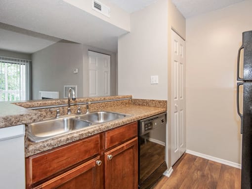Sink in kitchen at Sommerset Place Apartments