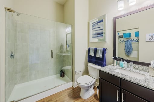 Luxurious Bathrooms at The Lincoln Apartments, Raleigh, NC