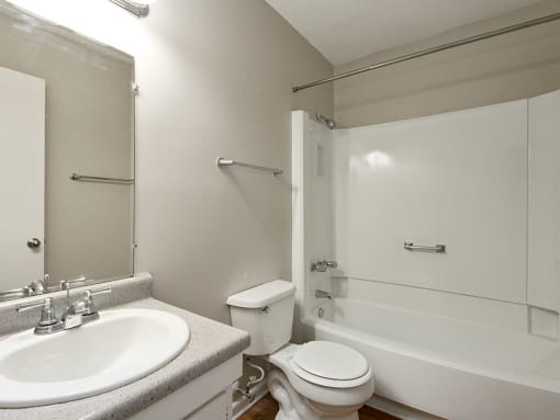 bathroom at Tryon Village Apartments