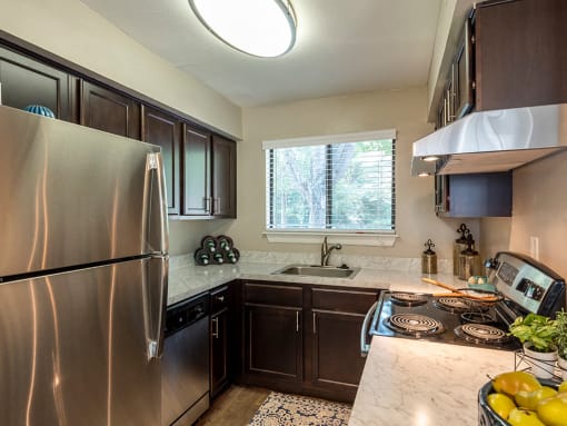 Updated Kitchen  at Vert at Six Forks Apartments in Raleigh, NC