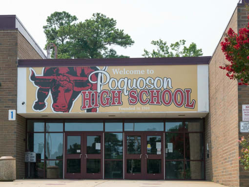 Schools Entrance for Wythe Creek Apartments in Poquoson