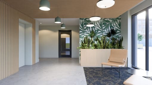 Lobby at Boardwalk at Research Park, Huntsville, Alabama
