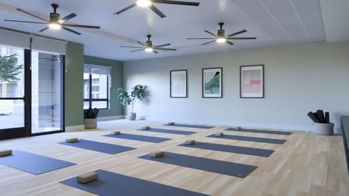 Yoga Studio at Boardwalk at Research Park, Huntsville