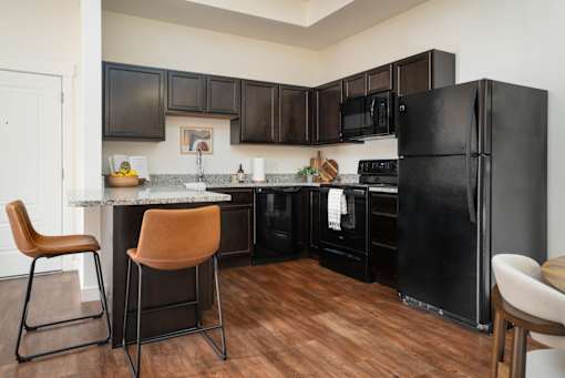 Kitchen with Cabinets at Sundance at Baxter Meadows, Bozeman