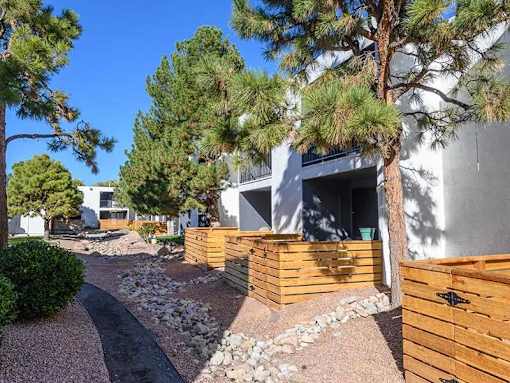 Modern buildings at Peaks at Los Ranchos, Albuquerque, NM