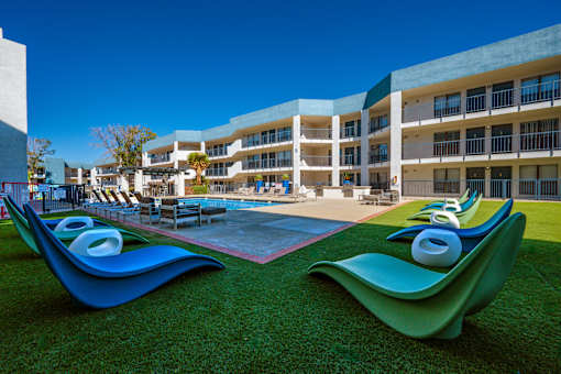 Resort style pool at Peaks at Sandia View, New Mexico