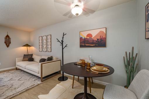 Bright Living Room at Peaks at Sandia View, Albuquerque, 87102