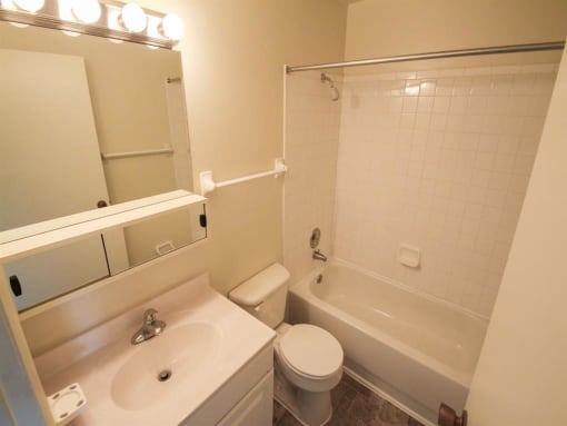Full bath one bedroom