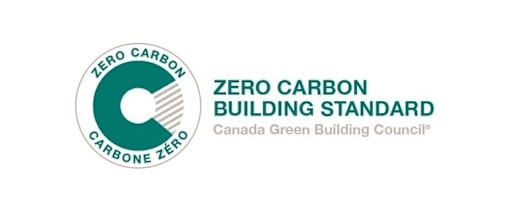 A logo for the Zero Carbon Building Standard is displayed.