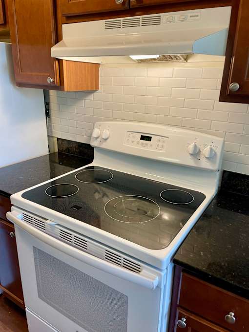 Updated, modern appliances.