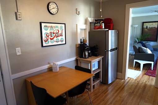Dining area off kitchen.