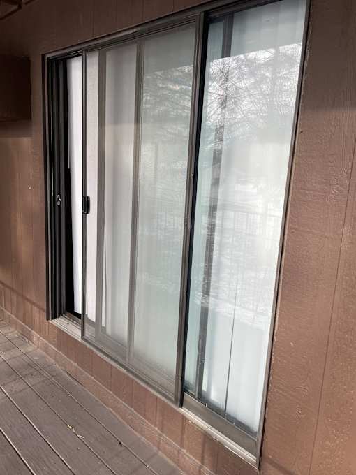 Patio door with private balcony.