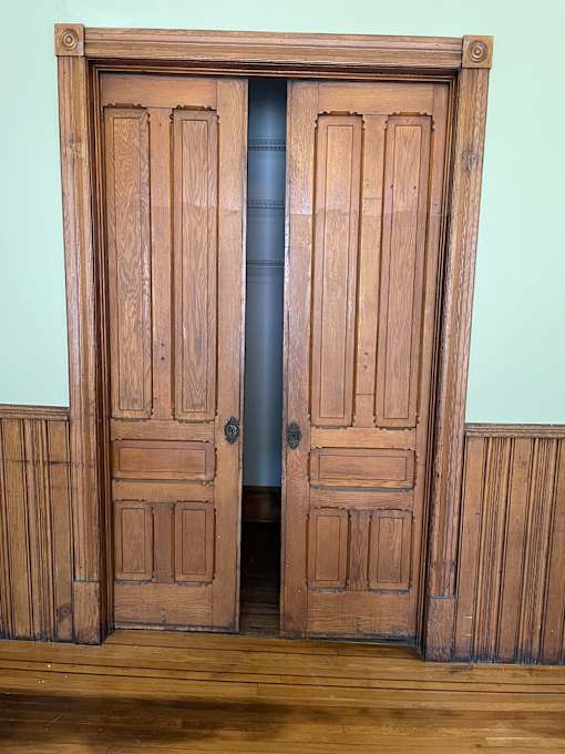 Vintage antique pocket doors.