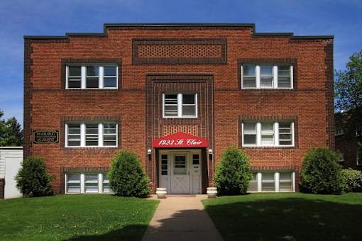 Classic 1920s brick construction.
