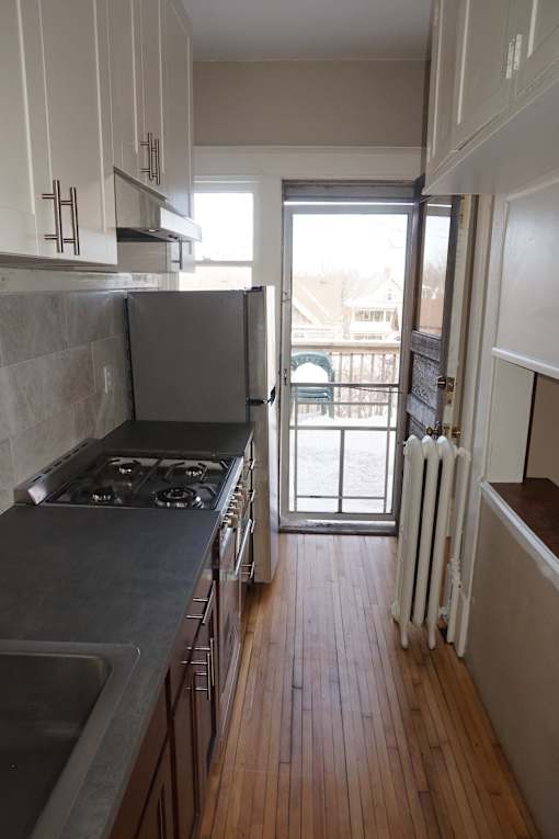 Rear screen door for fresh air and light!