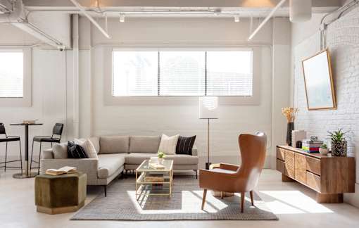 Modern Living Area at Lofts at Centennial Yards, Atlanta, GA