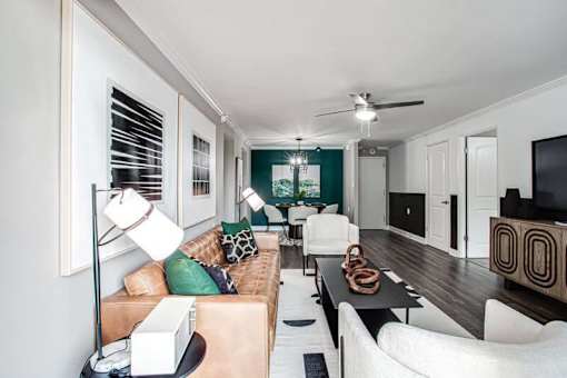 Modern Living Room at Atler at Brookhaven, Atlanta, GA