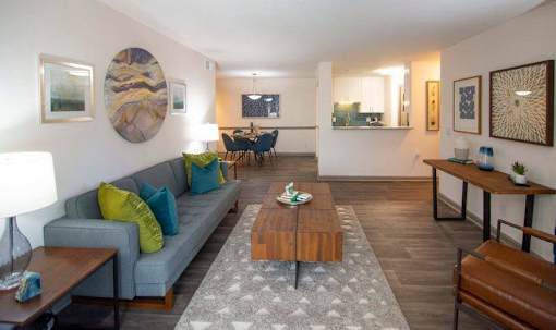Living Room With Kitchen at Paces Ridge at Vinings, Atlanta, 30339