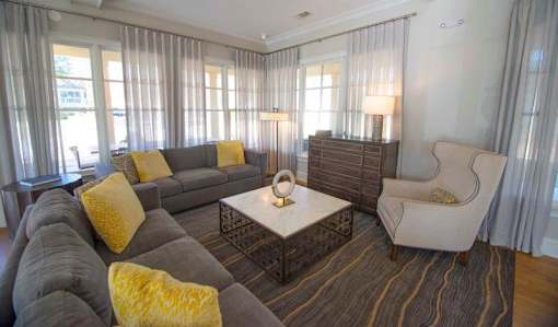 Living Room at Paces Ridge at Vinings, Atlanta, Georgia