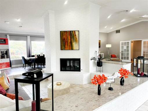 Firepit Living Area at Vue on Medlock, Peachtree Corners, Georgia