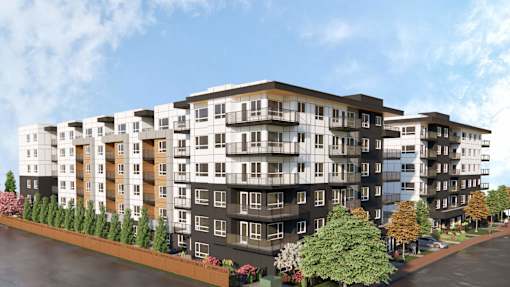Building Exterior at Woodland Place Apartments, Langford, L4H 3P6