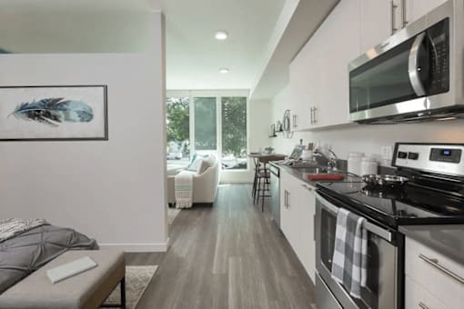 Open Concept Kitchen at Upton Flats, Seattle, Washington