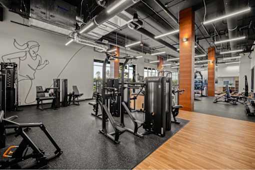 Modern Fitness Center at Riverfront Everett, Washington