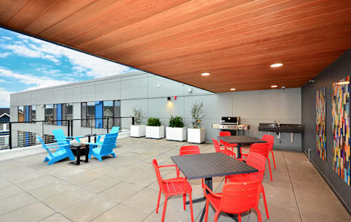 Grill And Patio at Upton Flats, Washington, 98126