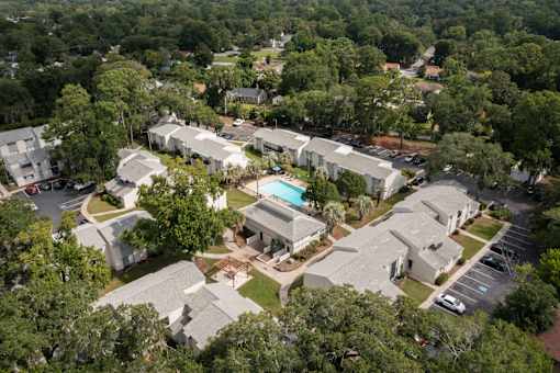 Bird Eye View Of Property at Oaks at Victory Apartments, Savannah, Georgia