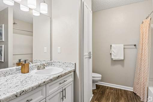 Master bathroom in a 2BR 2Bath