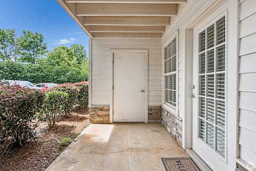 Outdoor Patio with storage area