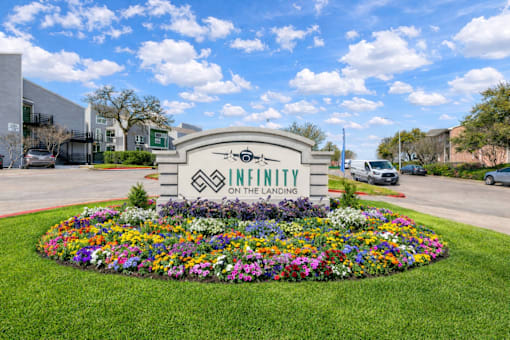 Sign at Infinity on the Landing Apartments , Euless, 76040