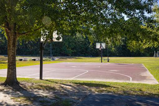 basketball court at Fort Polk