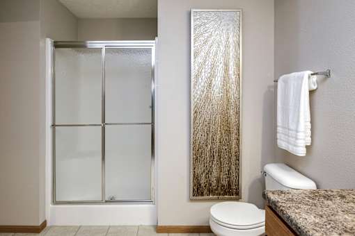 Modern Bathroom at Standing Bear Lake, Omaha, Nebraska